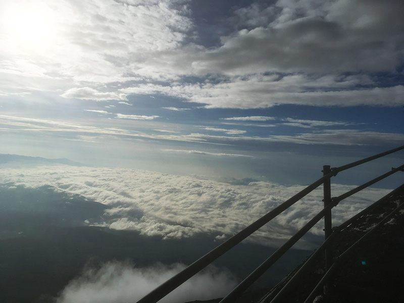 富士山からの眺め