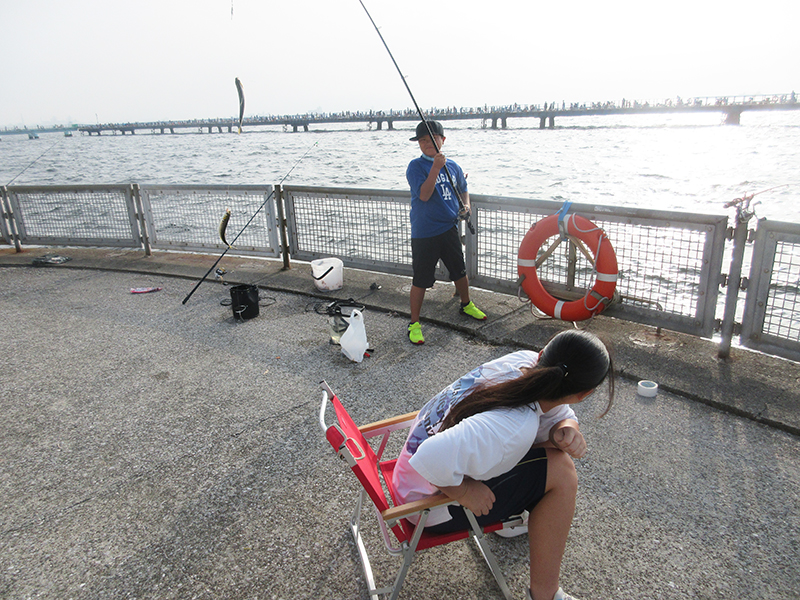 釣り　子供達と