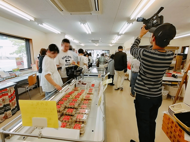 テレビ朝日　スーパーJチャンネル　放送された工場直売所