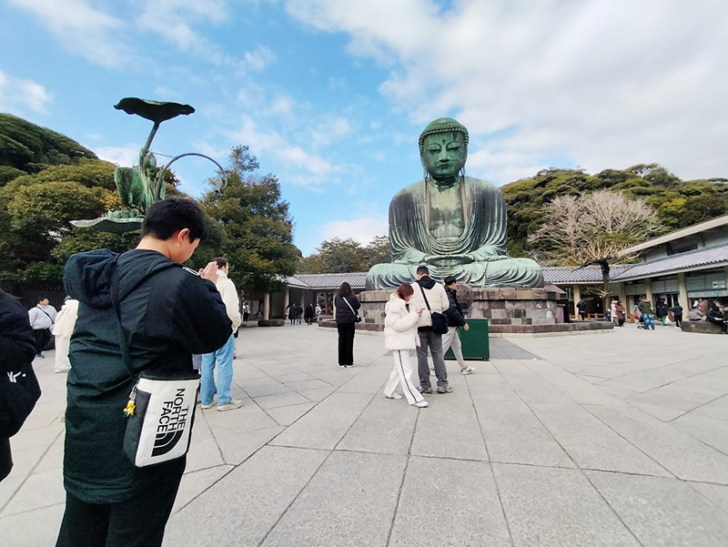 鎌倉大仏参拝